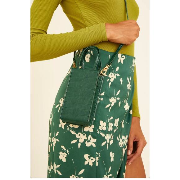 Emerald Green mini bag/ phone bag by Siizu - Picture 3 of 7